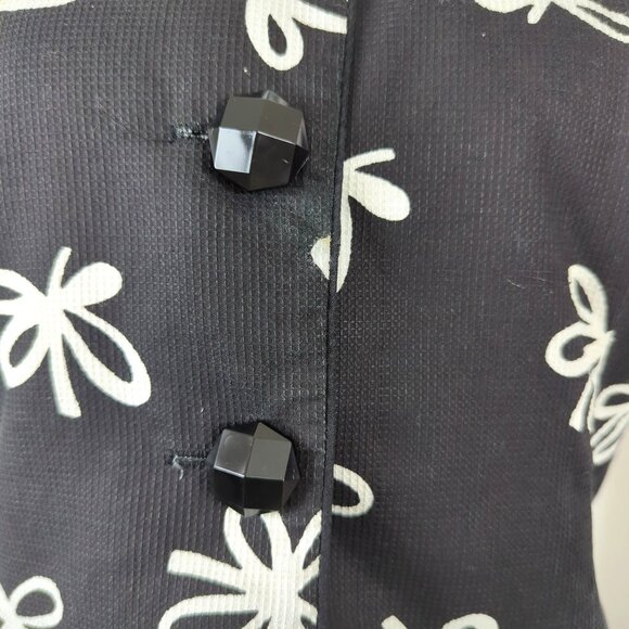 Vintage Maggy London Jeannene Booher Skirt Set Medium Top Black Bow - Picture 6 of 11